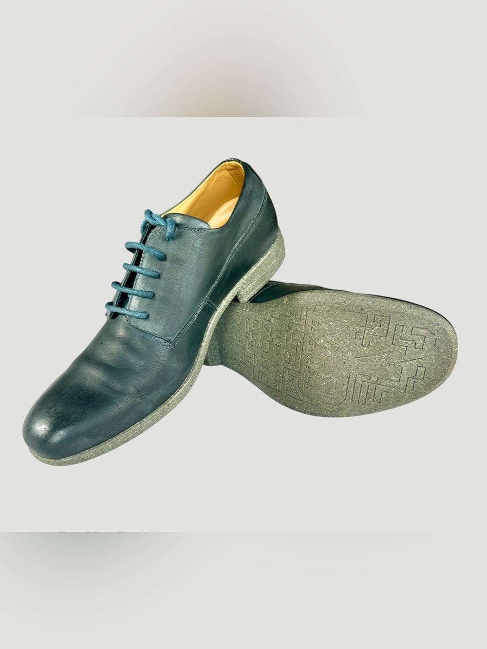 John Fluevog Men’s WIFI PASSWORD- Gibson Navy Shoes